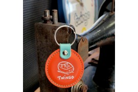 Porte-Clés Pastille Renault Twingo Phase 1 Orange Turquoise