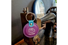 Porte-Clés Pastille Renault Twingo Phase 1 Violet Turquoise